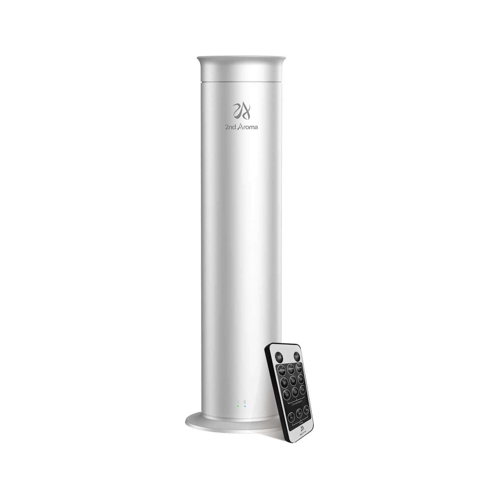 2ndAroma Essential Oils Diffusers for Home, Aluminum Waterless Diffusers for Essential Oils Large Room with Remote Control, 2100