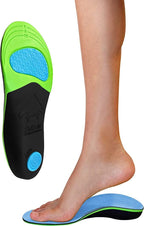 KidSole Stealth Fighter: High Arch Support Insole. Slim Profile, Strong Arch, Soft Memory Foam Top & Lightweight Design. Inward/