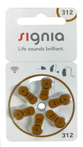 Signia Hearing Aid Battery Size 312, Pack Of 24 Batteries