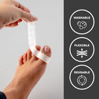 Awesome Toes Spacers & Separators Kit - Fast Relief for Hammertoe & Bunions | Includes Toe Stretch Band, Individual Toe Spacers