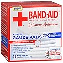 Johnson & Johnson Red Cross Hospital Grade Gauze Pads 3x3 - 25 ct