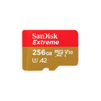 SanDisk 256GB Extreme MicroSDXC UHS-I Memory Card - C10, U3, V30, 4K, A2, Micro SD - SDSQXA1-256G-GN6MN