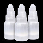 Himalayan Glow WBM Selenite Tower Skyscraper 10cm, Natural Home Decoration & Meditation Crystal Stone-3 PCS Lamp, (Pack of 3), W