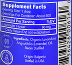 Organic, Lavender Essential Oil, Food Grade, for Drinks, Skin, Hair - 100% Pure, Lavender Oil, by Zongle Therapeutics, 1 OZ