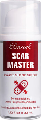 Ebanel Advanced Silicone Scar Gel with Onion Extract, Allantoin, Emu Oil, Vitamin E, Medical-Grade Scar Cream for Old & New Scar