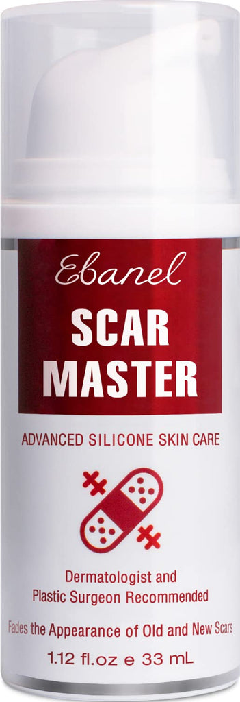 Ebanel Advanced Silicone Scar Gel with Onion Extract, Allantoin, Emu Oil, Vitamin E, Medical-Grade Scar Cream for Old & New Scar