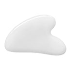 Mndrlin White Jade Crystal Jade Gua Sha Scraping Facial Massage Tool, Stone Scraping Scraper Board for SPA Women Men