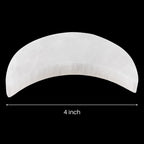 Selenite Charging Plate - 4 Moon Selenite Crystal - Mined and Crafted in Morocco - Ideal for Cleansing and Recharging Crystals a