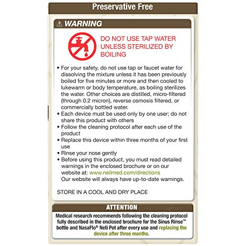 NeilMed Sinus Rinse Premixed Refill Packets with Xylitol, 60ct.