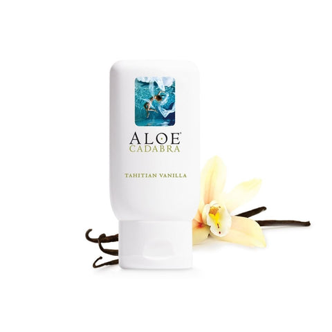 Aloe Cadabra Organic Flavored Personal Lubricant, Natural Lube and Moisturizer for Couples Pleasure, for Women & Men, Tahitian V
