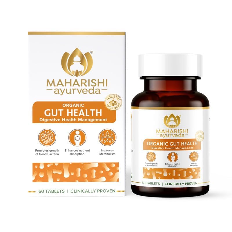 Maharishi Ayurveda Gut Health Tablets  Ayurvedic & Organic | Enhance Nutrient Absorption & Digestion | For Overall Gut Health |