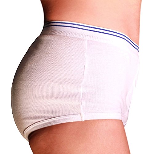 Peteys Washable Incontinence Underwear for Men (Super Protection) - Reusable Mens Briefs for Moderate to Heavy Leakage (3X-Lar