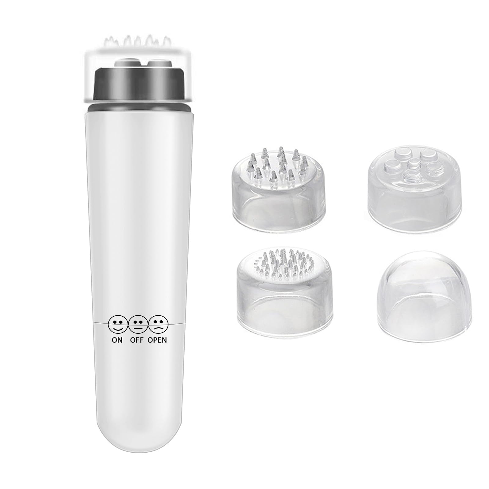 Brinmomp Mini Massager for Face, Neck, Leg, Back (White)