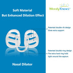 WoodyKnows Super-Support Nasal Dilator, Improves Sleep and Sports Airflow, Nasal Congestion and Nose-Related snoring aid (S 4Pac