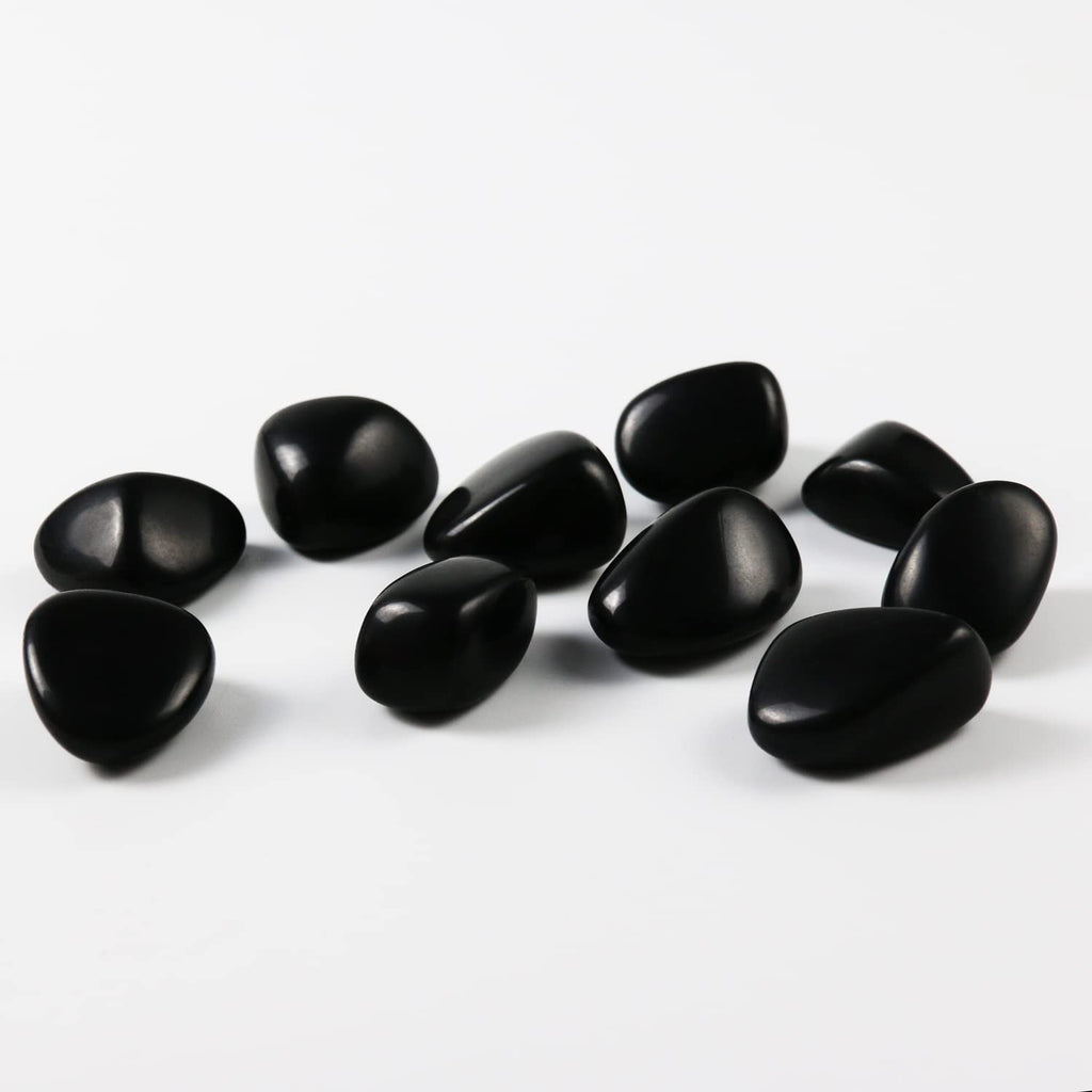 Tumbled Polished Natural Black Obsidian Stones, Crystals and Healing Stones Quartz Bulk for Wicca, Reiki, Healing Energy, Chakra
