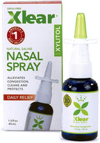 Xlear Nasal Spray, Natural Saline Nasal Spray with Xylitol, Nose Moisturizer for Kids and Adults, 1.5 fl oz (Pack of 12)