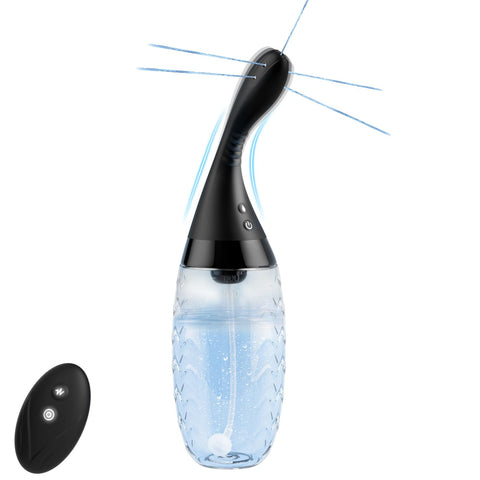 Automatic Anal Douche Enema Kit - 20oz Electric Enema Bulb with 3 Speeds & 10 Vibration for Colon Cleanse, Anti Backflow Anal Cl
