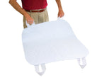 Essential Medical Supply Quik-Sorb 34 x 35 Brushed Polyester Reusable Underpad with Nylon Positioning Straps