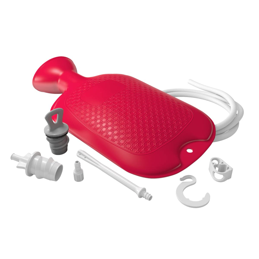 Flents Douche and Enema Combination Kit for Men and Women, Large Capacity, Multipurpose Cleaning System, Made with Comfortable M