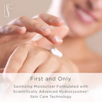 Hand and Body Hydrating and Nourishing Moisturizer for Adults and Children with Sensitive skin, Unscented, Sanitizing Alcohol-fr