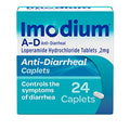 Imodium A-D Diarrhea Relief Caplets with Loperamide Hydrochloride, Anti-Diarrheal Medicine to Help Control Symptoms of Diarrhea 
