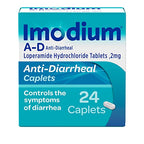 Imodium A-D Diarrhea Relief Caplets with Loperamide Hydrochloride, Anti-Diarrheal Medicine to Help Control Symptoms of Diarrhea 