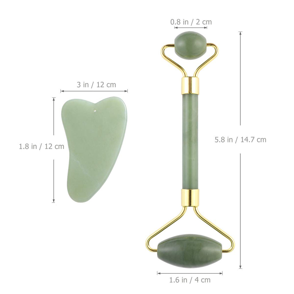 Gua Sha Facial Tools Guasha Tool Gua Sha Jade Stone for Face Skincare Facial Body Acupuncture Relieve Muscle Tensions Reduce Puf