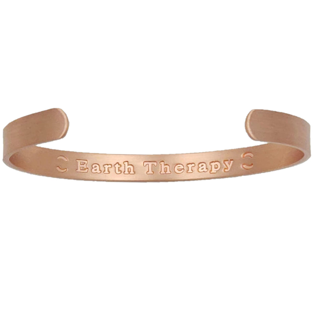 Earth Therapy - The Original 100% Pure Copper Minimalist Bracelet with Ultra Strength Magnets - 3 Cuff Value Set - Unisex - Adju