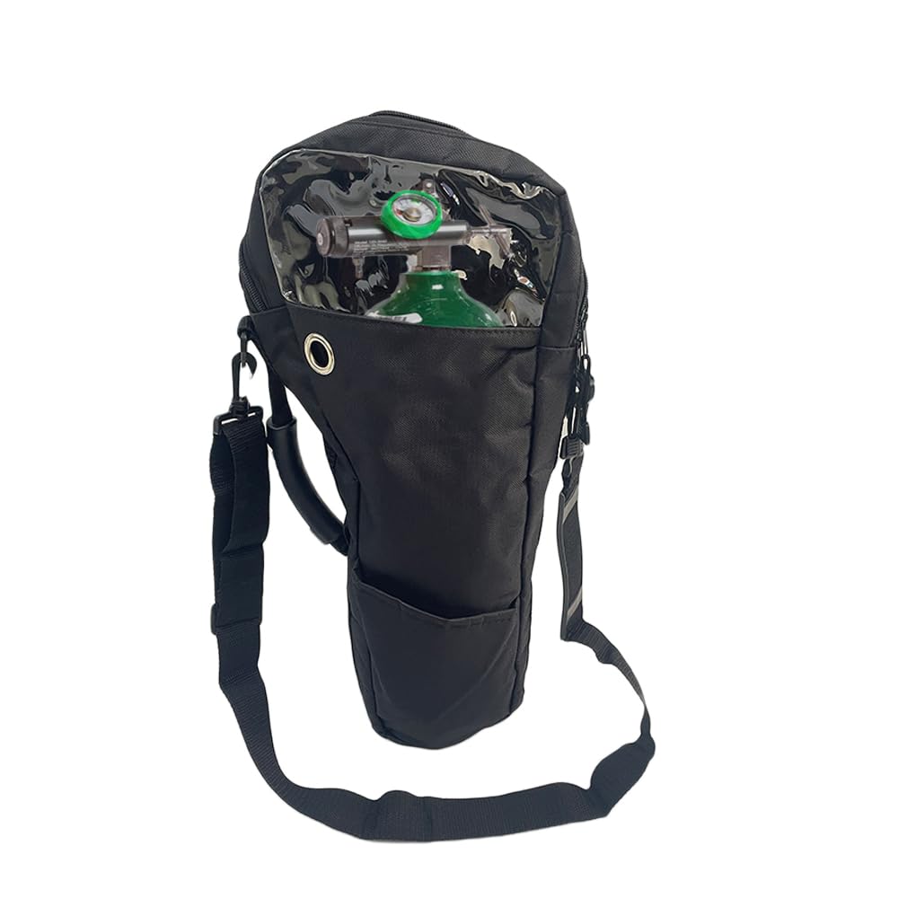 MUROCEA Oxygen Tank Shoulder Bag - Portable Cylinder Holder Bag Fits A, B, C, D, M2, ML6, M7 O2 Tank Carrier Pouch Accessories, 