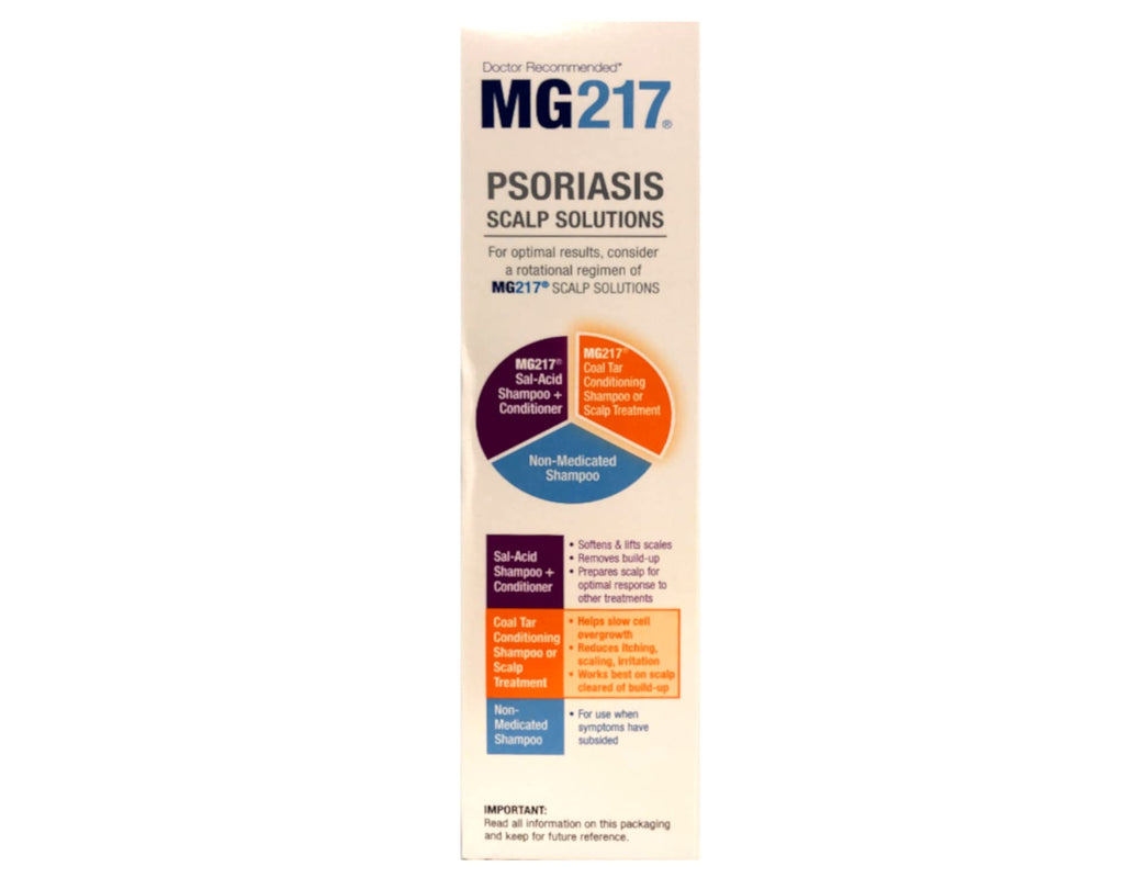 MG217 Medicated Conditioning Coal Tar Formula Shampoo 8 oz (Pack of 4)