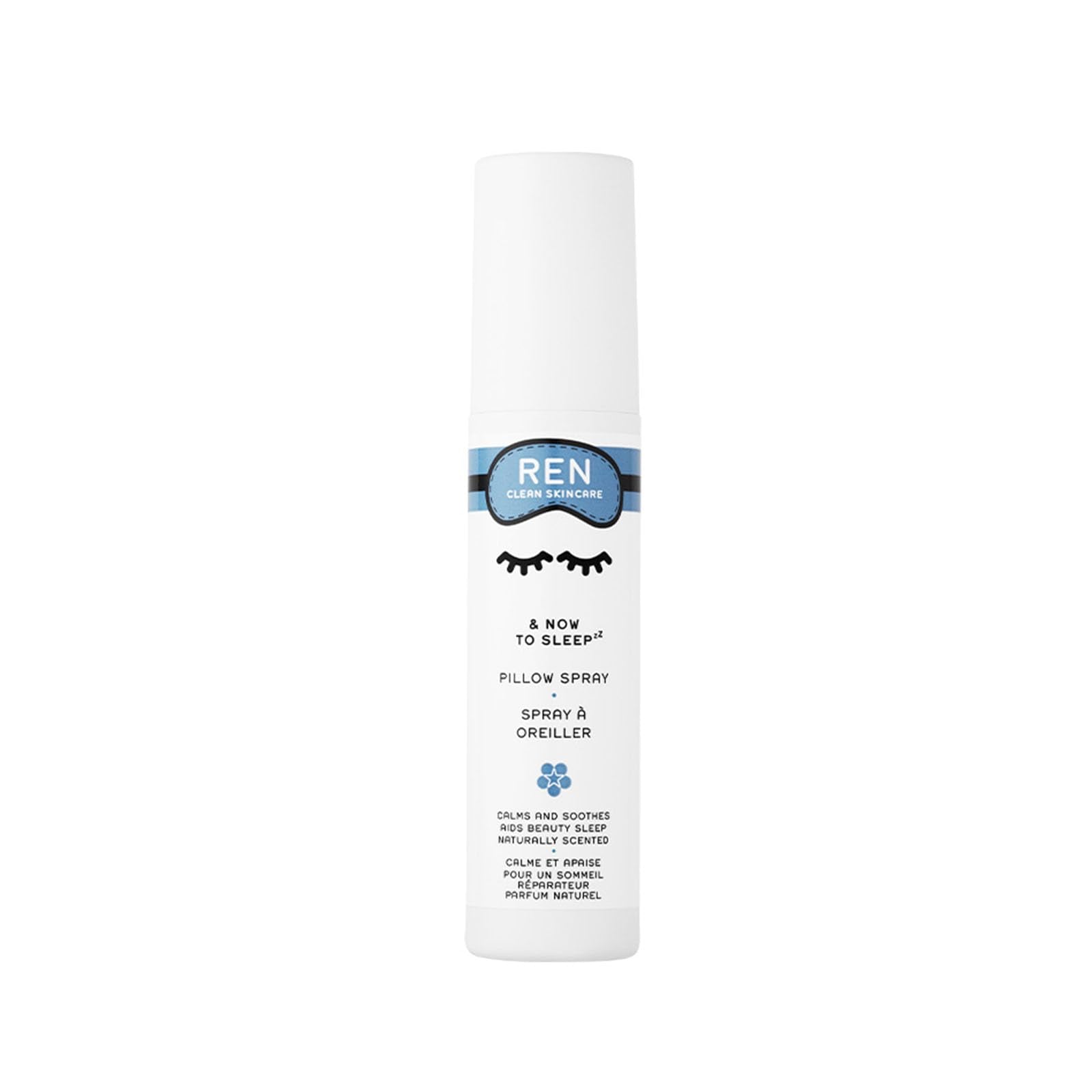 REN Clean Skincare - & Now To Sleep Pillow Spray - Lightly Scented Lavender Pillow Mist to Enhance Sleep, 2.5 Fl Oz
