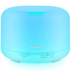 URPOWER Upgraded 500ML Essential Oil Diffuser Humidifiers Ultrasonic Aromatherapy Diffusers with 4 Timer Settings and Waterless 
