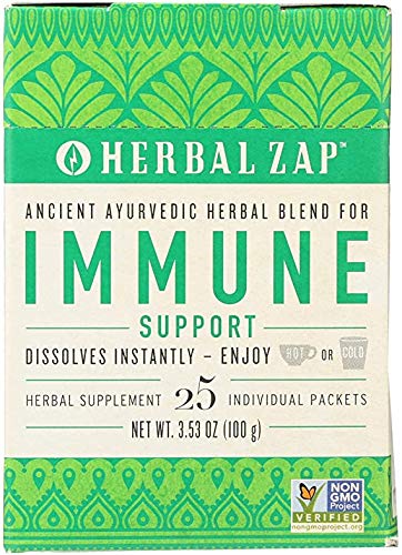 Herbal Zap Immune Support Ayurvedic Herbal Supplement 1 Box Of 25 Packets (Pack Of 2)