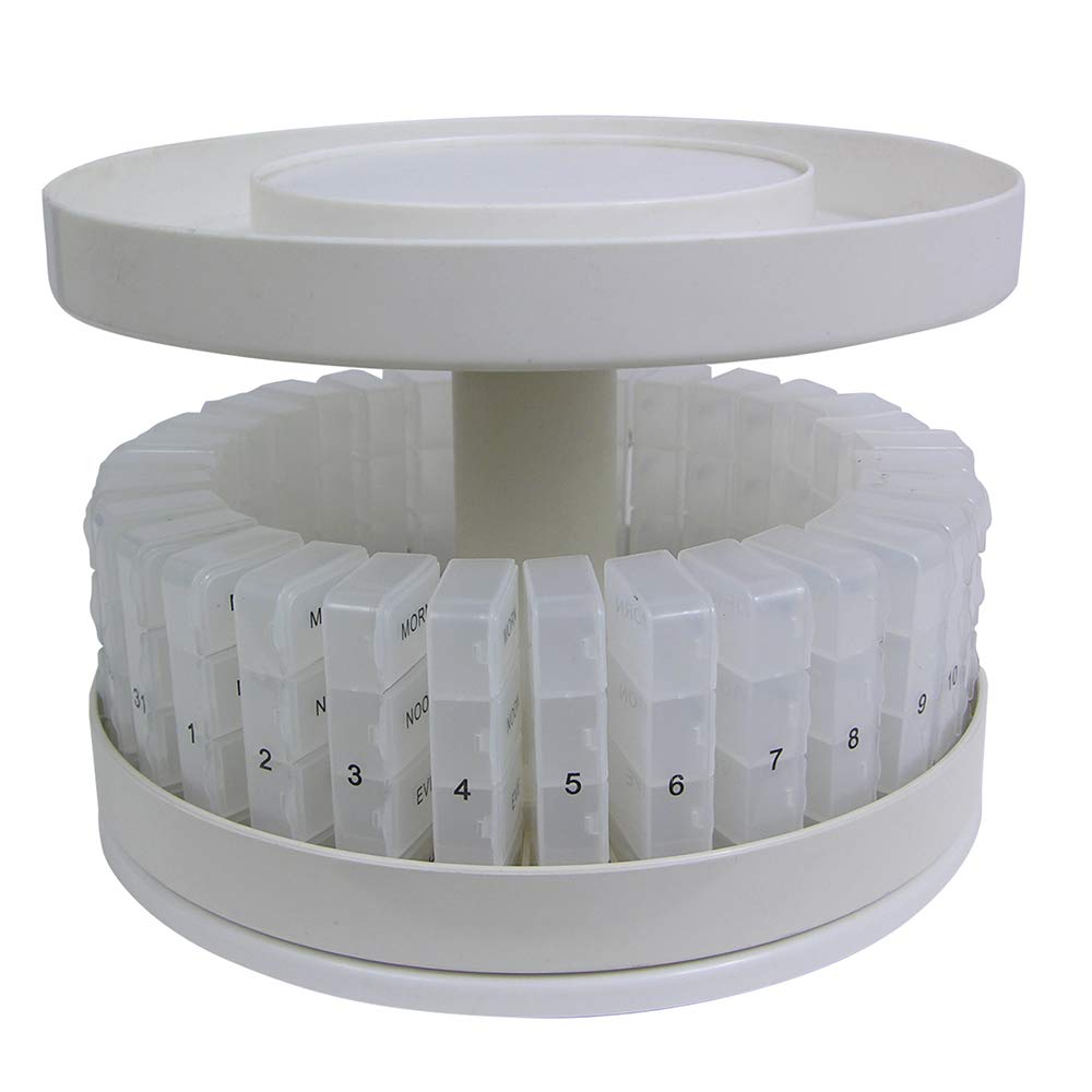 North American Health + Wellness Herrschners Revolving Medicine Center, White (JB6300)