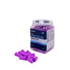 Flents Foam Ear Plugs, 50 Pair for Sleeping, Snoring, Loud Noise, Traveling, Concerts, Construction, & Studying, NRR 33, Purple,