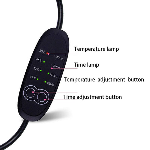 Heated Eye Mask Electric USB Heating Eye Mask Steam Eye Mask, Adjustable Temperature Warm Heated Eye Massage Relieve Dry Eyes Fa