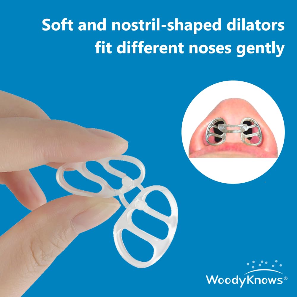 WoodyKnows Super-Support Nasal Dilator, Improves Sleep and Sports Airflow, Nasal Congestion and Nose-Related snoring aid (L 4Pac