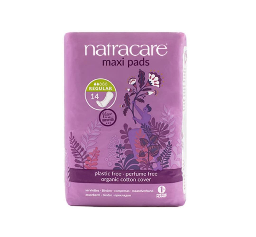 Natracare Pads Maxi Regular 14 Count (6 Pack)