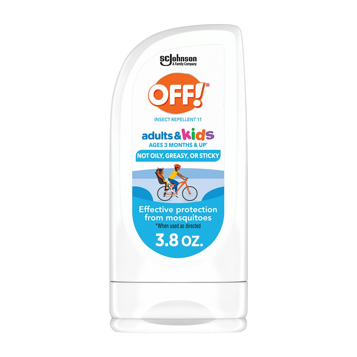 OFF! Insect Repellent Lotion for Adults & Kids, Fragrance-Free Bug Repellent for Everyday Protection from Mosquitoes, 3.8 oz
