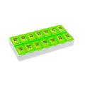 Ezy Dose Weekly (7-Day) AM/PM Pill Organizer, Vitamin Case, and Medicine Box, Medium Compartments, 2 Times a Day, Green, 67375GA