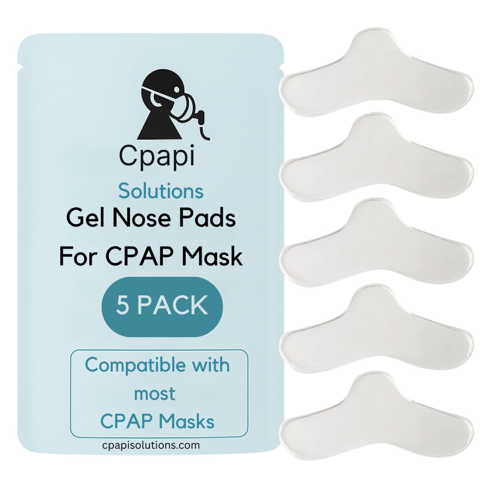 CPAPi Solutions CPAP Gel Nose Pads 5 Pack by CPAPi Solutions - Soft Cushion for CPAP Mask Comfort - Helps Prevent Irritation, Re