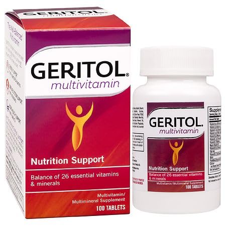 Geritol Multivitamin Nutritional Support - 100 Tablets