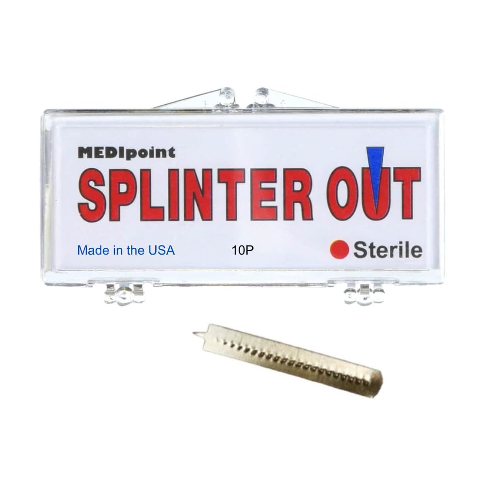 Medipoint MP76512 Splinter-Out Splinter Remover, Standard, Steel (Pack of 10)