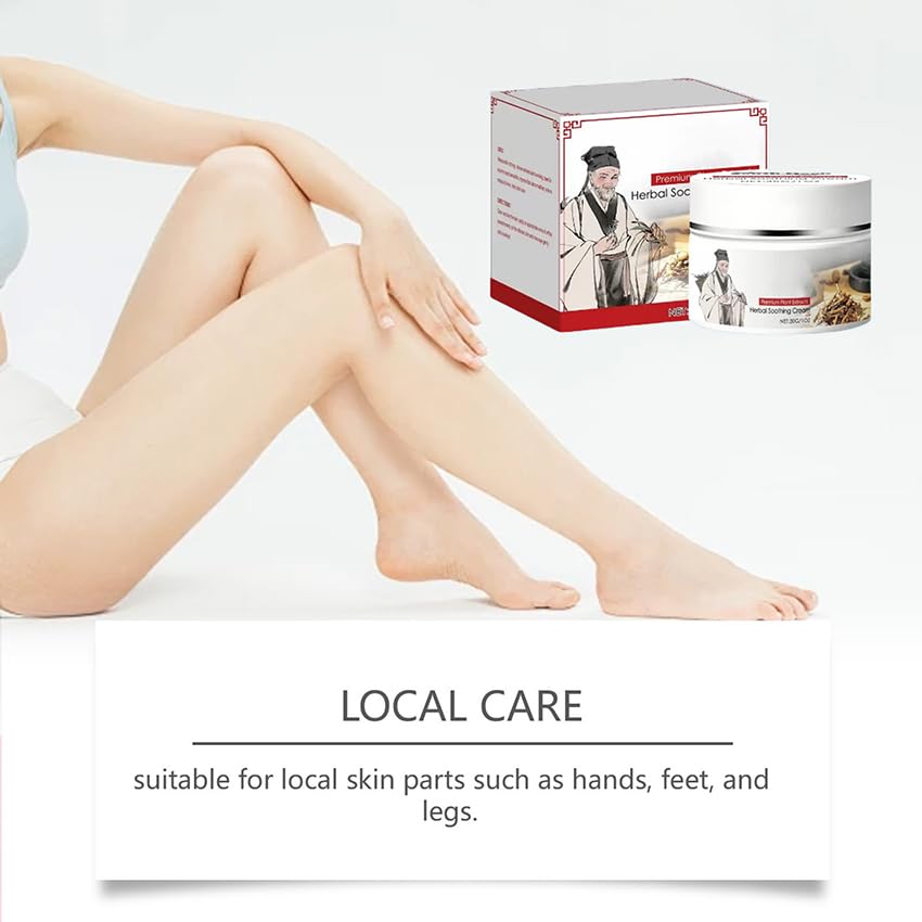 zimumoda Herbal Body Care Cream - Relieves Dry and Tight Skin, Soothing Skin | Relieves Itching, Rich in Menthol, Calendula & De