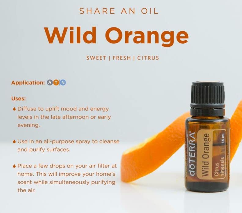doTERRA Wild Orange Essential Oil - 15 mL, Pack of 1