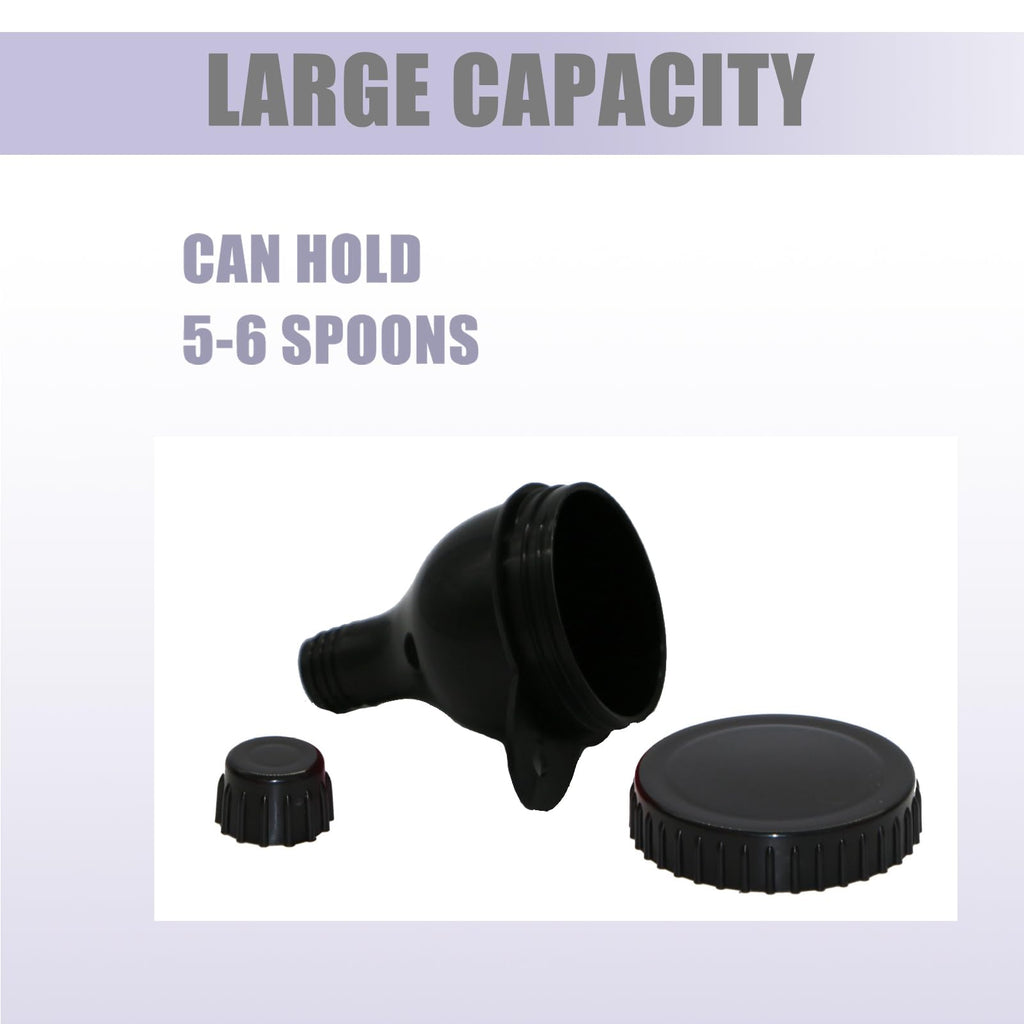 2Pack Protein Powder Container to go Portable Supplement Funnels for Filling Bottles with Protein Powder Compartment Pill Storag