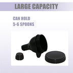 2Pack Protein Powder Container to go Portable Supplement Funnels for Filling Bottles with Protein Powder Compartment Pill Storag