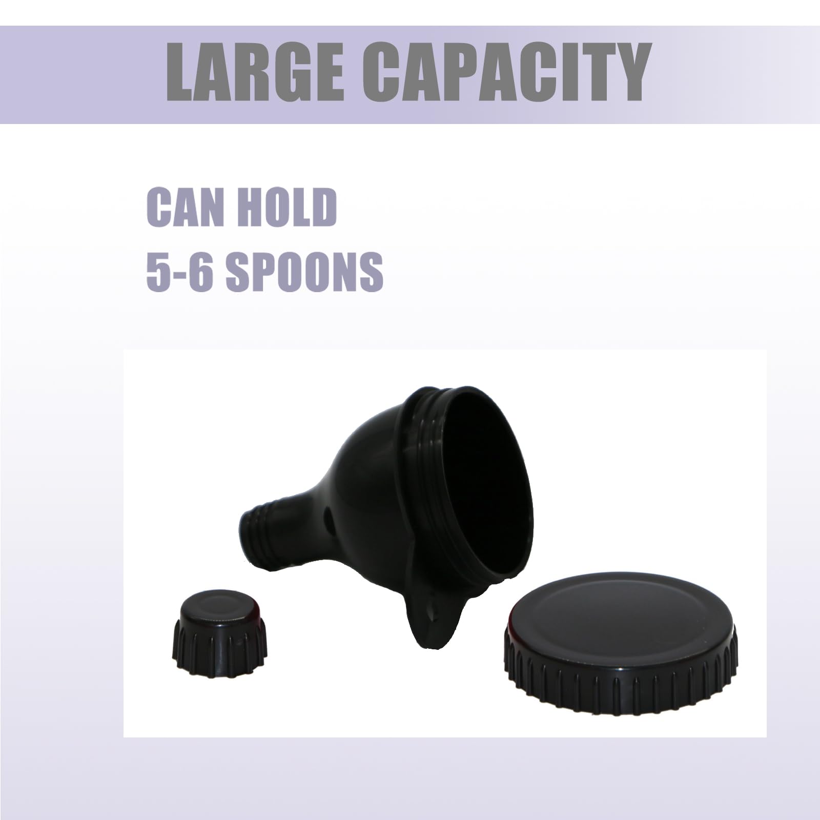 2Pack Protein Powder Container to go Portable Supplement Funnels for Filling Bottles with Protein Powder Compartment Pill Storag