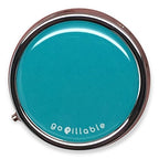 GOPILLABLE Pill Box Pill CASE for Pocket OR Purse Teal Design Pill Organizer for Travel Small Pill Box/Pill case