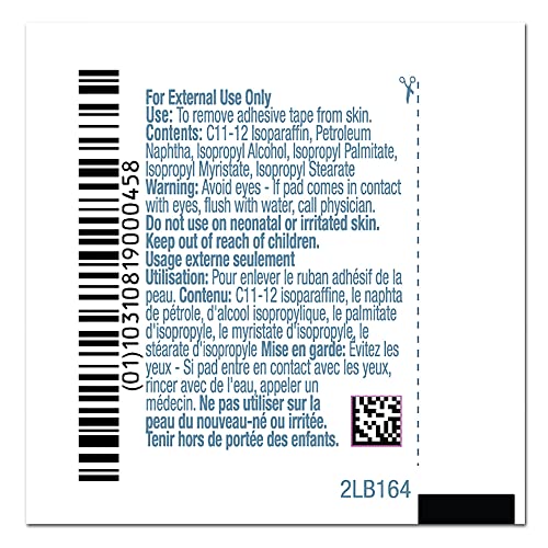 PDI Healthcare B16400 Adhesive Pad Remover, Pack of 100
